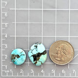 Small Sky Blue Mixed Yungai Turquoise, Set of 2 Dimensions