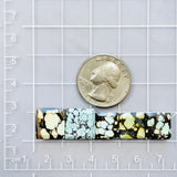 Small Mixed Bar Mixed Turquoise, Set of 5 Dimensions