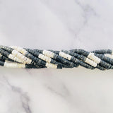 Mixed White Buffalo Dolomite Heishi Beads
