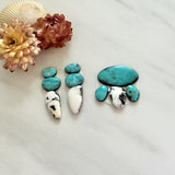 Small Mixed Mixed Mixed Turquoise, Set of 9 Background