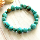 Sky Blue Fox Turquoise Nugget Beads Dimensions