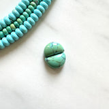 Small Lime Green Half Moon Treasure Mountain Turquoise, Set of 2 Background