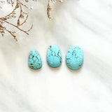 Small Sky Blue Mixed Number 8 Turquoise, Set of 3 Background