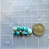 Small Mixed Mixed Mixed Turquoise, Set of 9 Dimensions