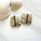 Large Deep Green Cushion Royston Turquoise, Set of 2 Background