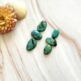 Small Sea Green Mixed Kingman Turquoise, Set of 6 Background