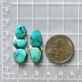 Small Sky Blue Mixed Mixed Turquoise, Set of 5 Dimensions