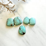 Small Faint Green Mixed Number 8 Turquoise, Set of 5 Background