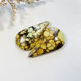 Large Royal Orange Teardrop Giraffe Turquoise, Set of 2 Background