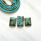 Large Sea Green Bar Wild Horse Turquoise, Set of 3 Background