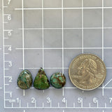 Small Bamboo Green Mixed Bamboo Mountain Turquoise, Set of 3 Dimensions