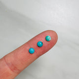 5x5mm Round Carico Lake, Set of 10