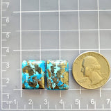 Large Sky Blue Bar Ithaca Peak Turquoise, Set of 2 Dimensions