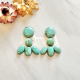 Small Mint Green Freeform Lucid Variscite, Set of 10 Background