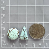 Medium Faint Blue Mixed Sand Hill Turquoise, Set of 2 Dimensions