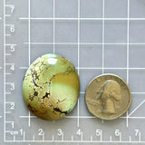 Large Faint Green Oval Treasure Mountain Turquoise Dimensions