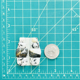 Small White Mixed White Buffalo Dolomite, Set of 8 Dimensions
