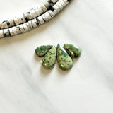 Small Mint Green Teardrop Treasure Mountain Turquoise, Set of 4 Background