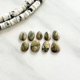 Small Mint Green Mixed Royston Turquoise, Set of 9 Background