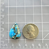 Large Sky Blue Teardrop Ithaca Peak Turquoise Dimensions