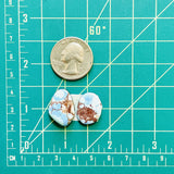 Medium Sky Blue Freeform Golden Hills Turquoise, Set of 2 Dimensions