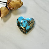 Large Sky Blue Heart Ithaca Peak Turquoise Background