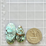 Large Sky Blue Mixed Treasure Mountain Turquoise, Set of 2 Dimensions