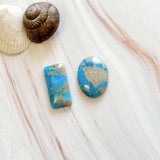 Large Ocean Blue Mixed Ithaca Peak Turquoise, Set of 2 Background