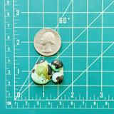 Small Mixed Mixed Carico Lake Turquoise, Set of 3 Dimensions
