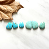 Small Mixed Mixed Number 8 Turquoise, Set of 6 Background