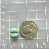 Small Lime Green Half Moon Treasure Mountain Turquoise, Set of 2 Dimensions