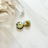 Medium Mint Green Round Treasure Mountain Turquoise, Set of 2 Background