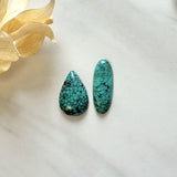 Large Ocean Blue Mixed Yungai Turquoise, Set of 2 Background