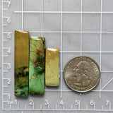 Large Mixed Bar Crescent Lake Variscite, Set of 3 Dimensions