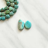 Medium Sky Blue Mixed Royston Turquoise, Set of 2 Background