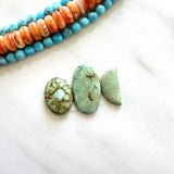 Small Mint Green Mixed Crescent Lake Variscite, Set of 3 Background