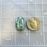 Large Ocean Blue Oval Yungai Turquoise Dimensions