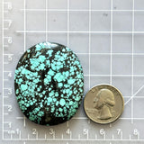 Large Sky Blue Round Yungai Turquoise Dimensions
