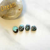 Small Sky Blue Mixed Sonora Turquoise, Set of 4 Background