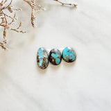 Small Sky Blue Freeform Ithaca Peak Turquoise, Set of 3 Background