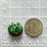 Large Deep Green Round Broken Arrow Variscite Dimensions