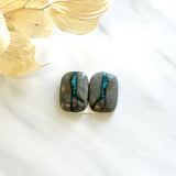 Large Ocean Blue Cushion Royston Turquoise, Set of 2 Background