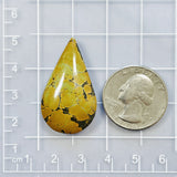 Large Earth Brown Teardrop Treasure Mountain Turquoise Dimensions