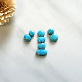 Small Sky Blue Mixed Kingman Turquoise, Set of 8 Background