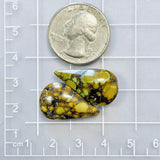 Medium Earth Brown Teardrop Treasure Mountain Turquoise, Set of 2 Dimensions