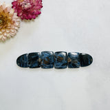 Small Ocean Blue Mixed Shattuckite, Set of 6 Background