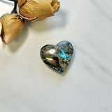 Large Sky Blue Heart Ithaca Peak Turquoise Background