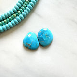 Small Sky Blue Freeform Ithaca Peak Turquoise, Set of 2 Background