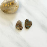 Large Sky Blue Freeform Royston Turquoise, Set of 2 Background