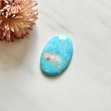 Large Sky Blue Oval Sand Hill Turquoise Background